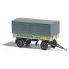 1967 IFA HL 80 Low-Side Farm Trailer withCanvas Cover- Assembled -- Wernesgruner (beige, gray, green, German Lettering), HO, Bus