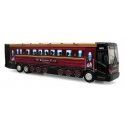 VanHool CX-45 Motorcoach Bus - Assembled -- Academy Bus Lines (black, red, Passenger Car Graphics), HO, Iconic Replicas 870405