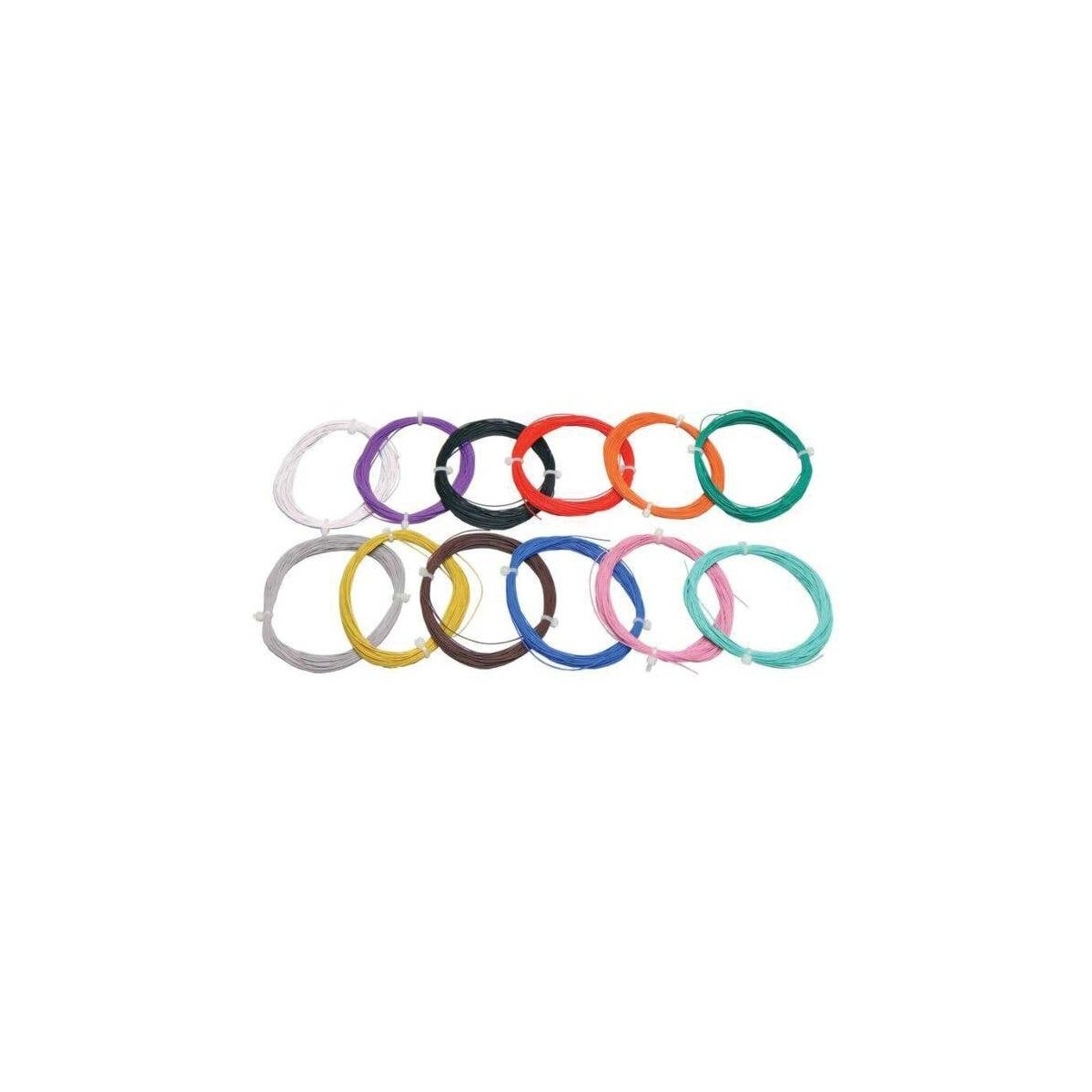 36-Gauge Highly Flexible Wire -- .5mm, AWG36, 2A, 10m (pink), All Scales, LokSound By ESU 53910