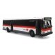 Grumman 870 Transit Bus - Assembled -- Los Angeles RTD (white, orange, yellow, black, Destination 485 Los Angeles), HO, Iconic R