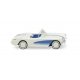 1953-1956 Chevrolet Corvette Convertible - Assembled -- Pearl White, Blue, HO, Wiking 81905