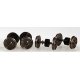 Replacement Geared Nickel Silver Wheelsets for Walthers/Roco Diesels pkg(4) -- 17T x .296′ , HO, Northwest Short Line 25516