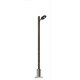 Wooden-Mast Streetlights -- 2-3/4′ 7cm, HO, Busch Gmbh & Co Kg 4159