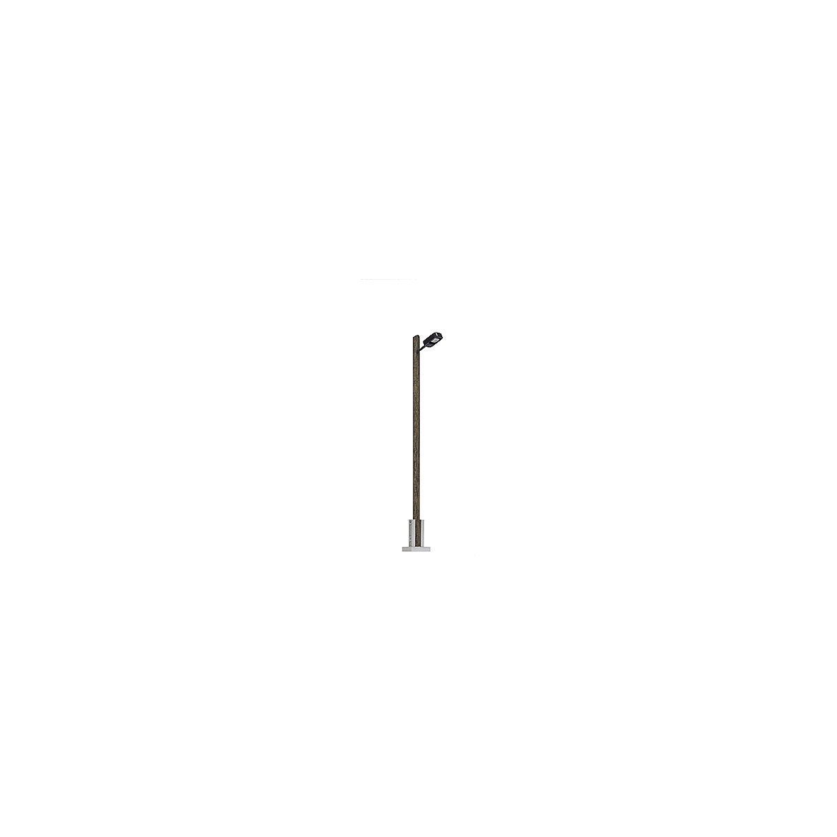 Wooden-Mast Streetlights -- 2-3/4′ 7cm, HO, Busch Gmbh & Co Kg 4159