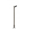 Wooden-Mast Streetlights -- 2-3/4′ 7cm, HO, Busch Gmbh & Co Kg 4159