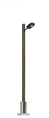 Wooden-Mast Streetlights -- 2-3/4′ 7cm, HO, Busch Gmbh & Co Kg 4159