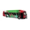 NFI Xcelsior Charge NG Transit Bus -- Ottawa OC Transpo (red, green, white), HO, Iconic Replicas 870337