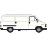 1982 Fiat Ducato Cargo Van - Assembled -- White, HO, Brekina Automodelle 34916