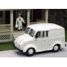 Divco Milk Delivery Truck w/Milkman Figure - Assembled -- Painted, Unlettered (white), HO, William Tell International Inc AHM87W