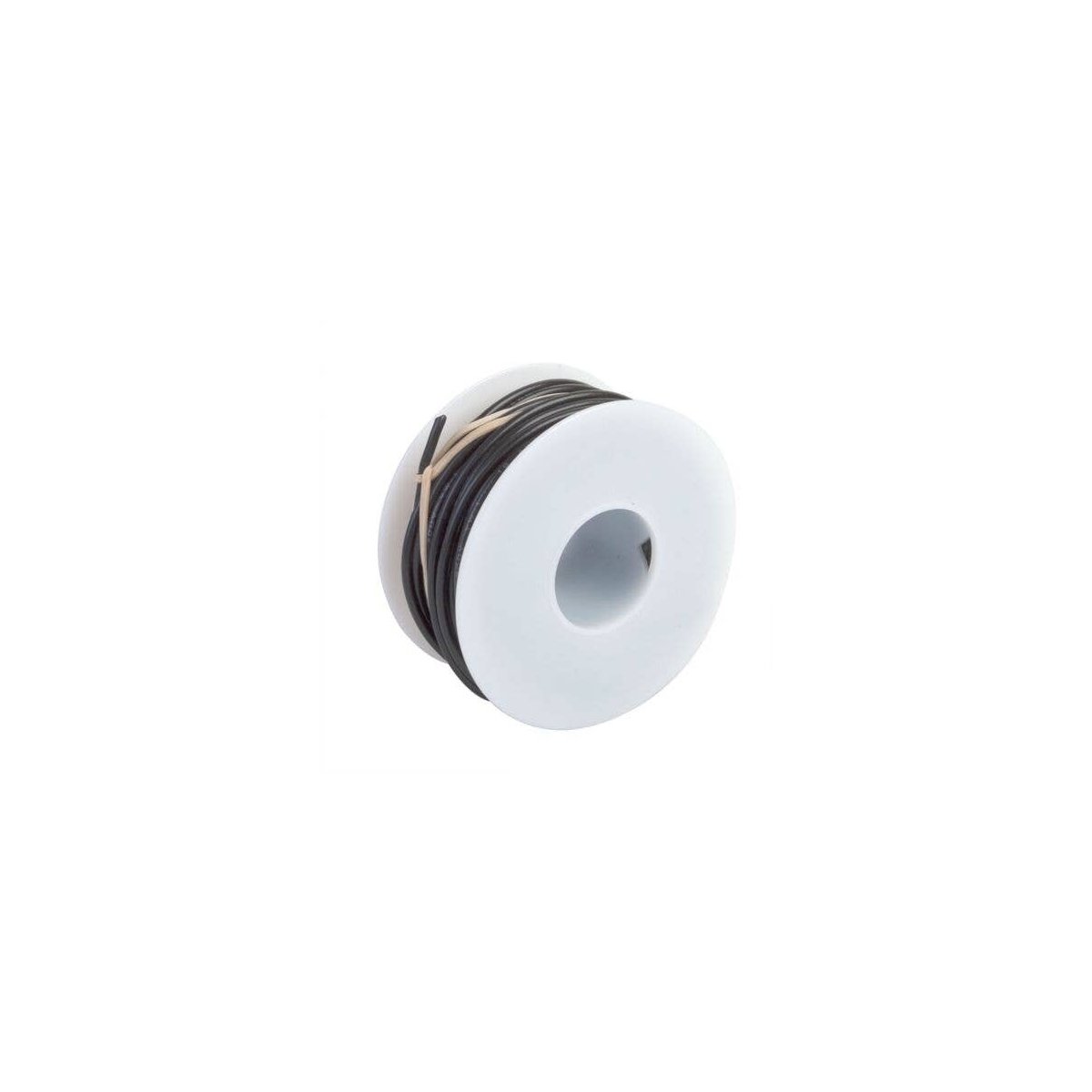 One-Conductor Hookup Wire - 18 Gauge - 55′ 16.8m -- Black, All Scales, Wire Works 118160550