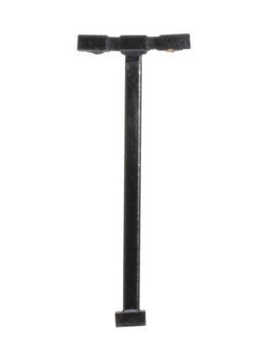 Double-Arm Square LED Light 3-Pack -- Black (warm white LED) 15 Scale Feet Tall, N, Atlas Model Railroad Co. 70000189