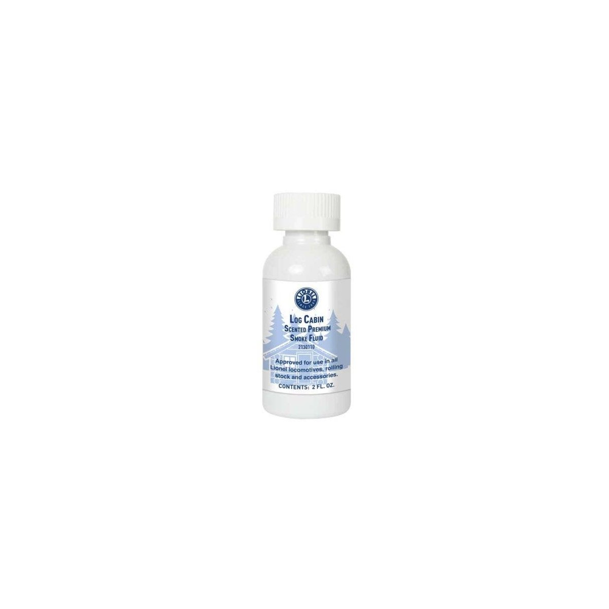 Log Cabin Scented Smoke Fluid -- 2oz 59.1mL, All Scales, Lionel 2130110