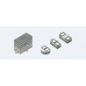 Modular Speaker Baffle Set for Twin Sugar Cube Speakers -- 28mm 20x40mm and 16x35mm baff, All Scales, LokSound By ESU 50340