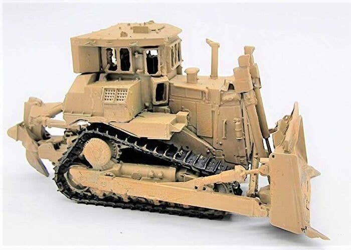 D9R, IDF Bulldozer - Resin Kit -- U.S. Army, Israel Defense Forces (undecorated castings), HO, Trident Miniatures 87284
