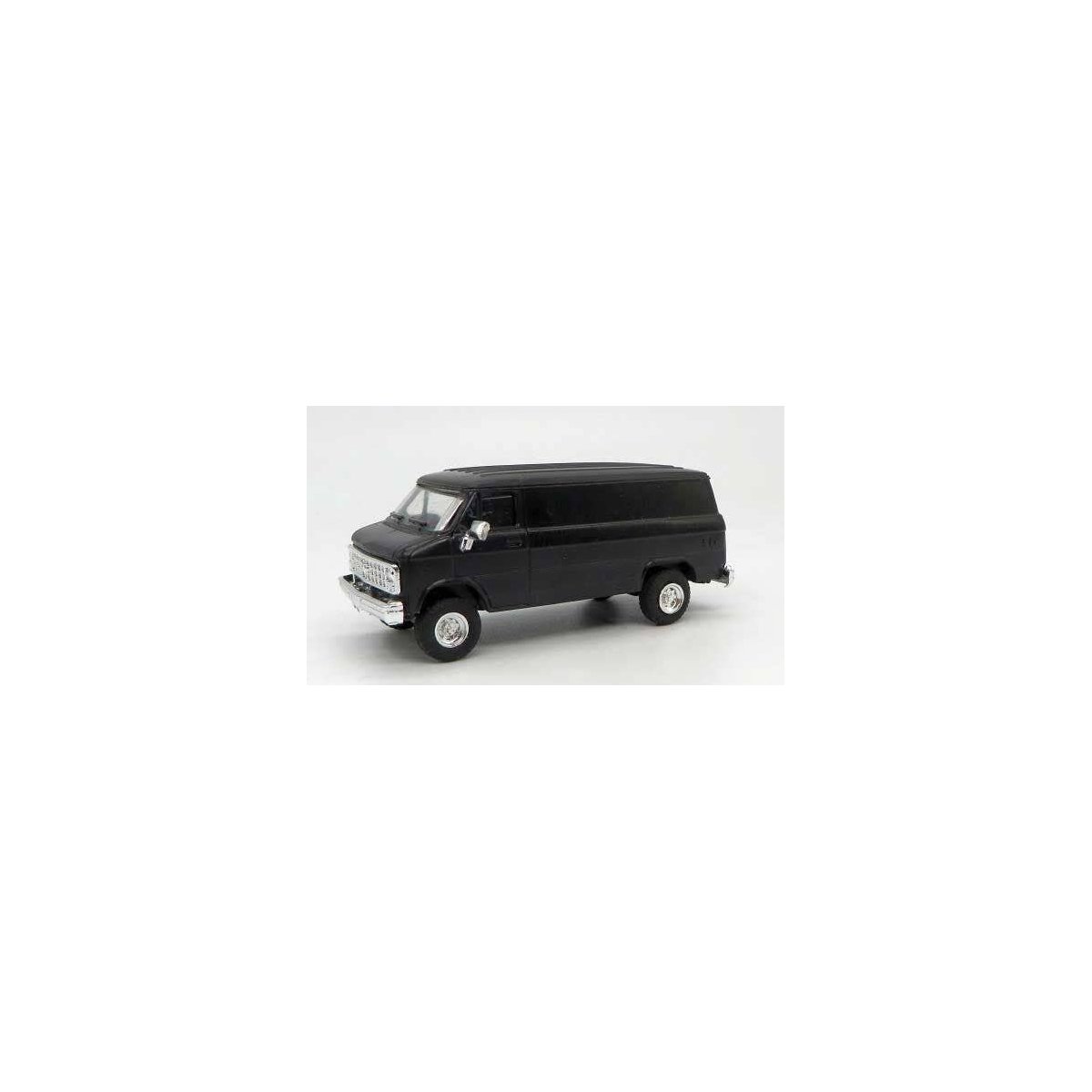 Chevrolet Cargo Van - Assembled -- Black, HO, Trident Miniatures 90046S