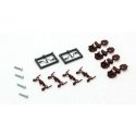 True-Scale Coupler -- Short Shank (brown) pkg(4), N, Micro Trains Line 122300