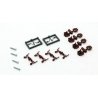True-Scale Coupler -- Short Shank (brown) pkg(4), N, Micro Trains Line 122300