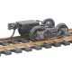 Arch Bar Fully Sprung Metal Trucks w/Whisker(R) Couplers - Kit -- Code 110 (.110`) 33` Ribb, HO, Kadee Quality Products 503