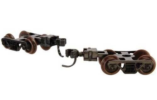 Talgo-Type Freight Car Trucks with Accumate Knuckle Couplers -- 70-Ton Roller Bearing wi, N, Atlas Model Railroad Co. 22081