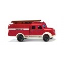 1955-1961 Magirus TLF 16 Fire Truck - Assembled -- Fire Department (red, white, German Lettering), N, Wiking 96138