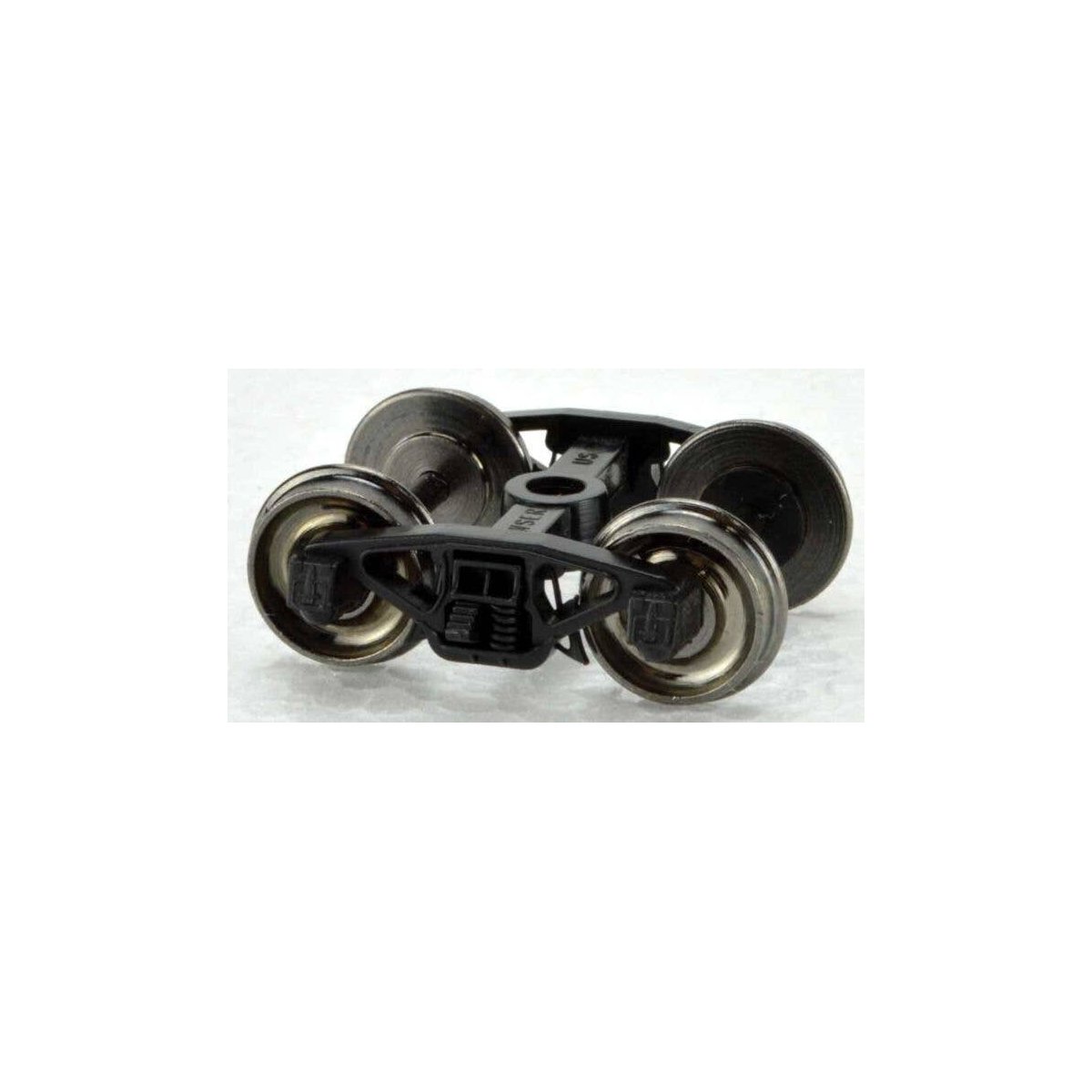 PRR Coil Semi-Elliptical Freight Trucks with Metal Wheels -- 1 Pair, HO, Bowser Manufacturing Co. 40194