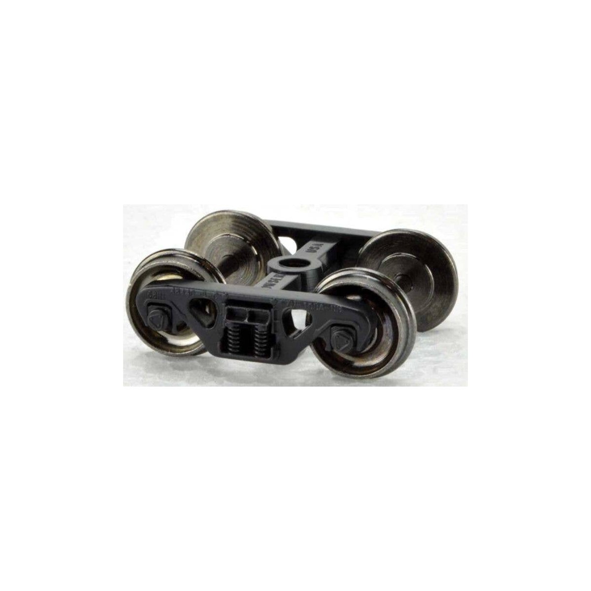 70 Ton Roadrailer Trucks with Metal Wheels -- 1 Pair, HO, Bowser Manufacturing Co. 40196