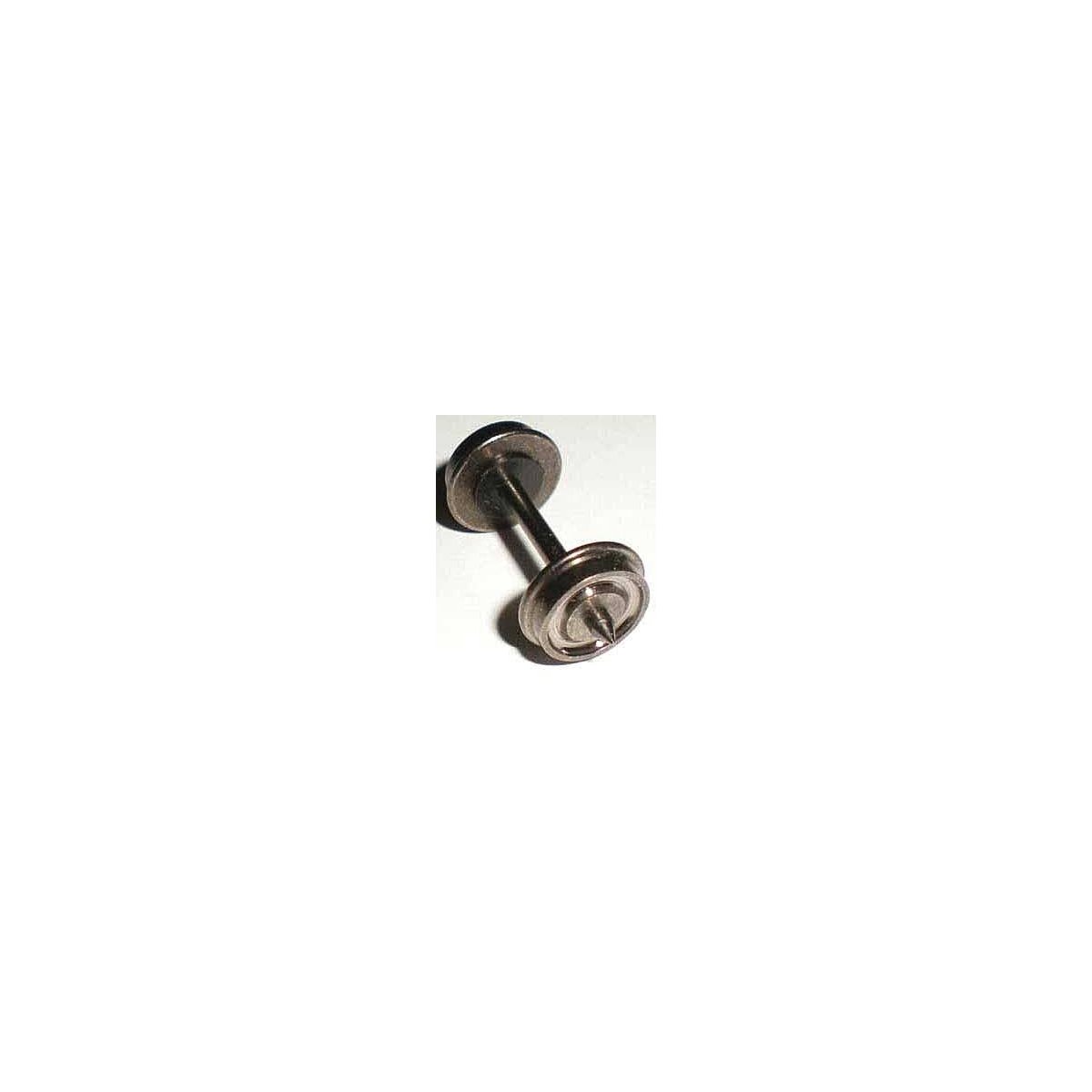 Metal Wheels with Needlepoint Axle pkg(20) -- 36′, HO, Bowser Manufacturing Co. 40199