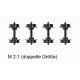 Metal Wheelsets - Feldbahn -- pkg(4), HOn2, Busch Gmbh & Co Kg 12299