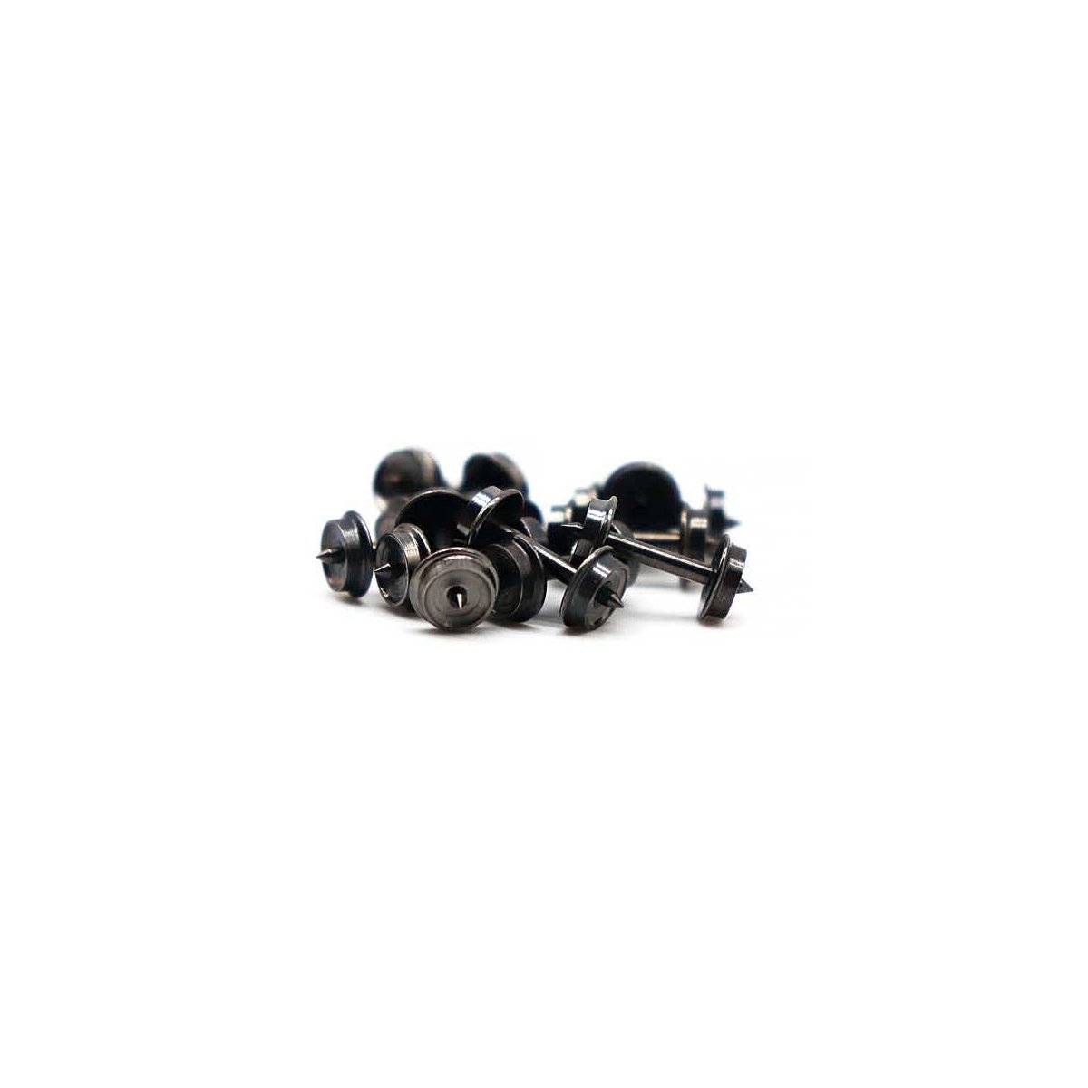 Metal Wheelsets -- 36′ Diameter, .537 Axle Length for MTL Trucks - 100 Axles, N, Intermountain Railway Company 60058