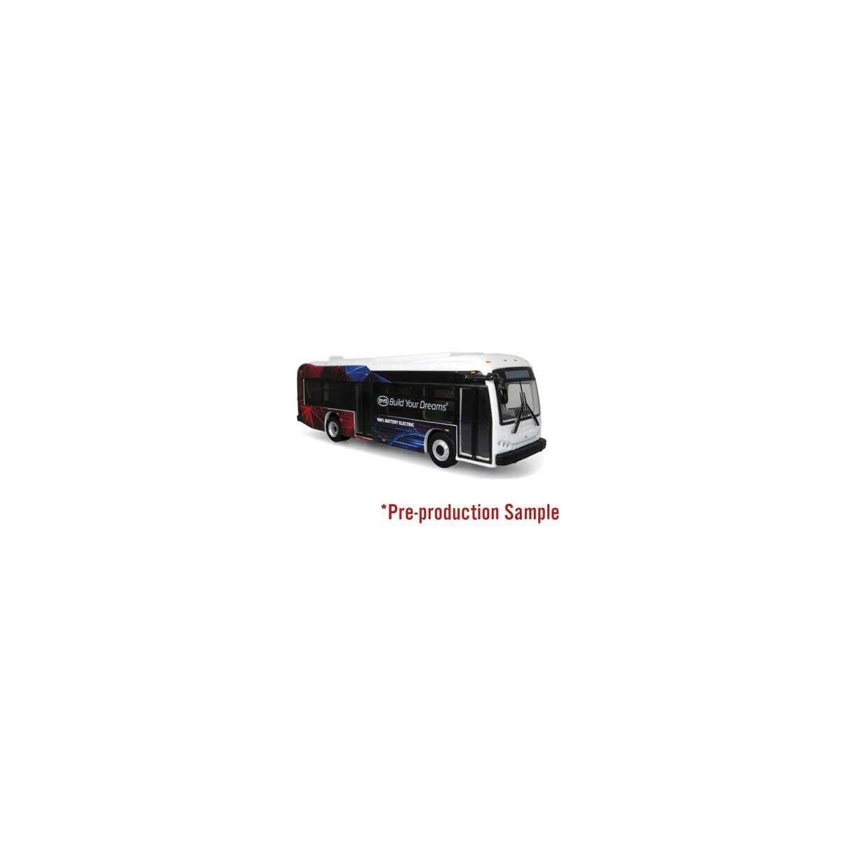 BYD K8M Transit Bus - Assembled -- BYD Corporation, HO, Iconic Replicas 870438