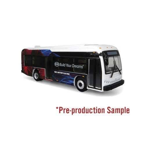 BYD K8M Transit Bus - Assembled -- BYD Corporation, HO, Iconic Replicas 870438