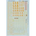Railroad Decal Set -- CSX 50′ Outside-Braced/Exterior-Post Boxcars, HO, Microscale Industries Inc 871337