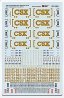 CSX Transportation - CSX -- Boxcar Logo ES44AC & EMD 2nd Generation Diesels (Dulux Ye, HO, Microscale Industries Inc 871361