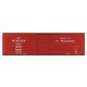 Railroad Decal Set 6-Pack -- Milwaukee Road Ribbed-Side Boxcar w/Hiawathas Slogan, N, Tichy Train Group 10021N6