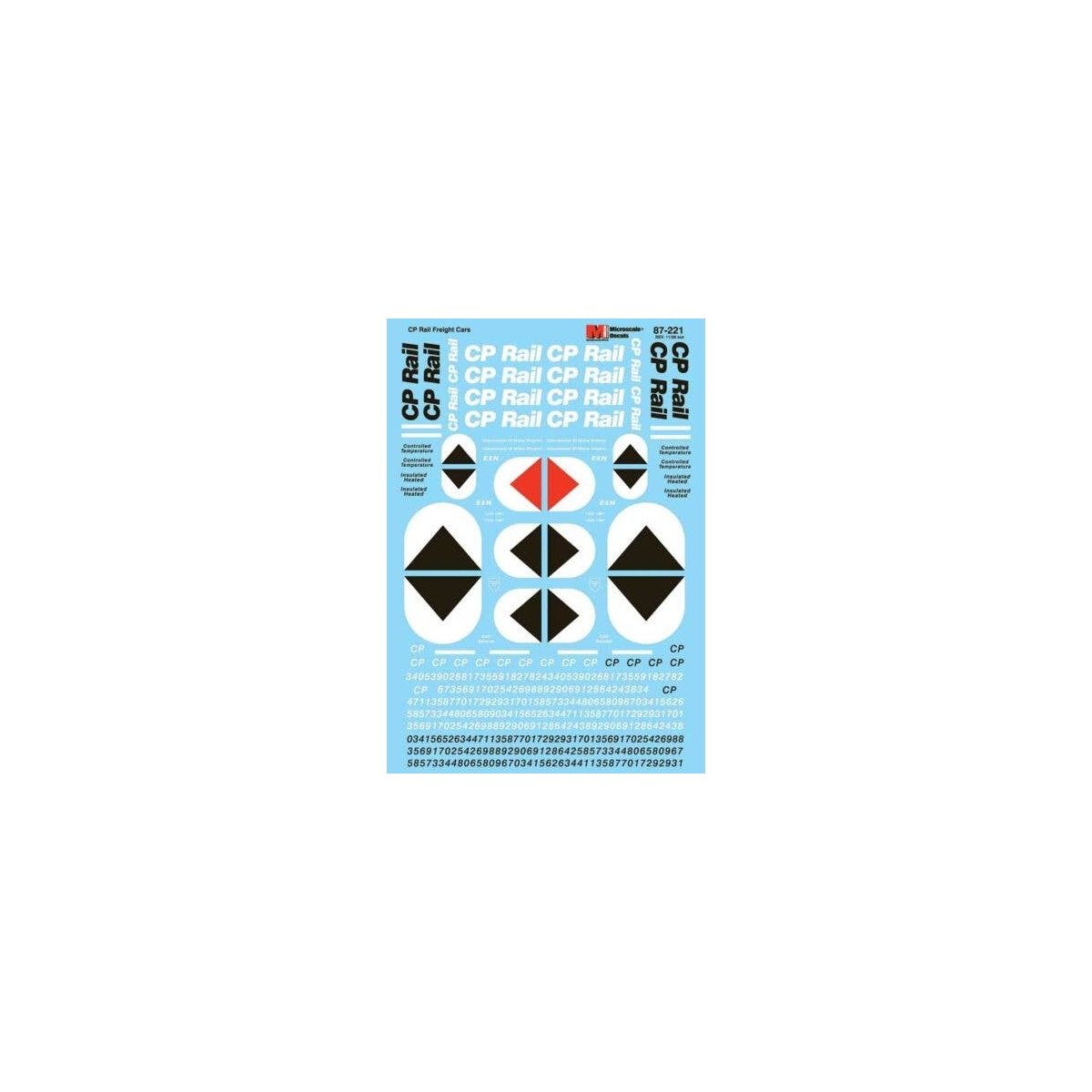 CP Rail - CP Rail System -- General Freight Equipment, 1970-1980, HO, Microscale Industries Inc 87221