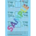Railroad Decal Set -- Ferromex FXE 53′ Container and Chassis, HO, Microscale Industries Inc 871488
