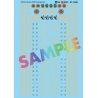 Railroad Decal Set -- California Western CWR Skunk Train Passenger Cars w/Stripes, Lo, HO, Microscale Industries Inc 871469