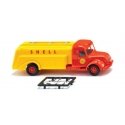 1955-1957 Magirus S 7500 Tank Truck - Assembled -- Shell (red, yellow), HO, Wiking 88303