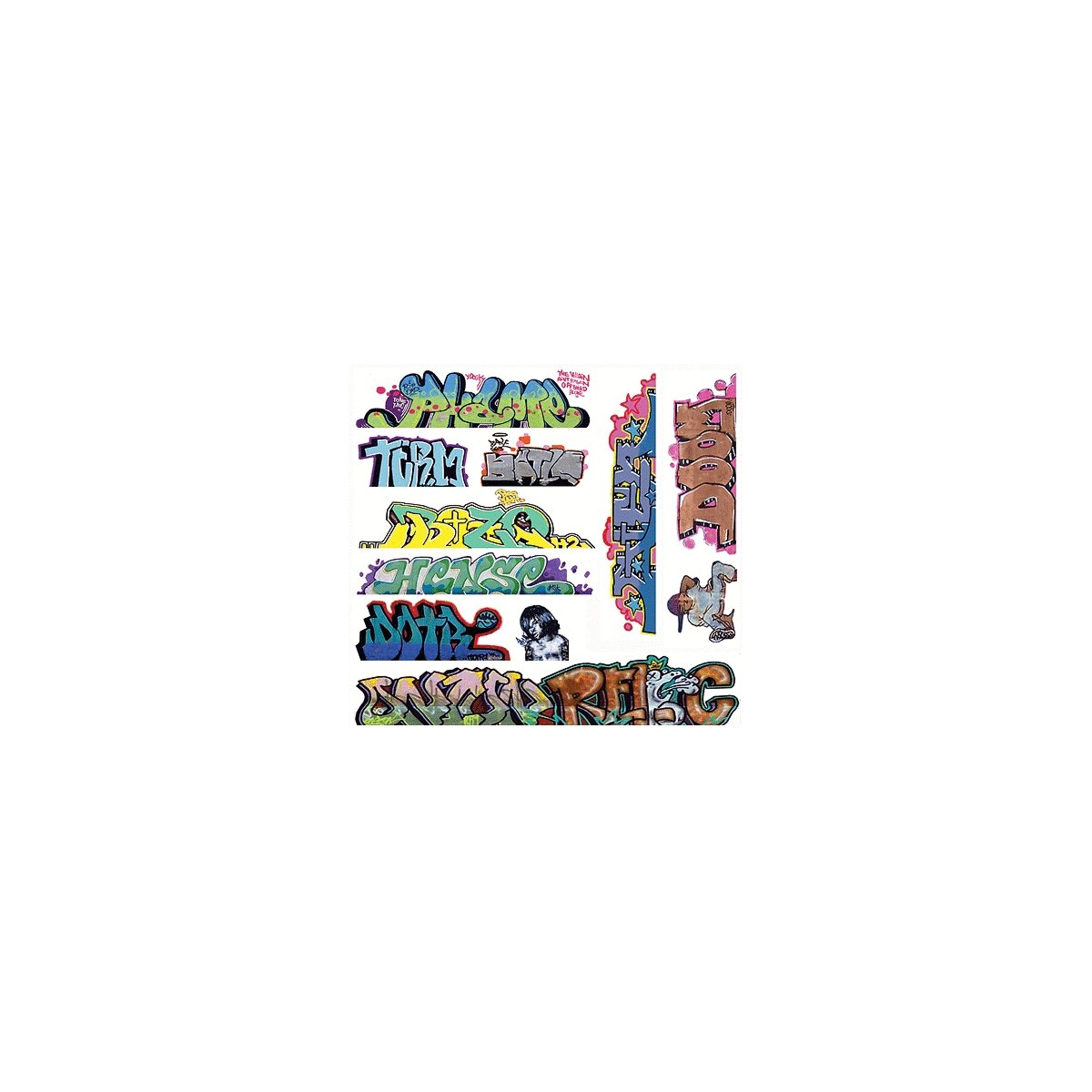 Mega Set Modern `Tagger` Graffiti Decals -- 10 pkg(11), N, Blair Line 1259