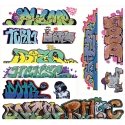 Mega Set Modern `Tagger` Graffiti Decals -- 10 pkg(11), N, Blair Line 1259