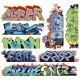 Mega Set Modern `Tagger` Graffiti Decals -- 12 pkg(8), N, Blair Line 1261
