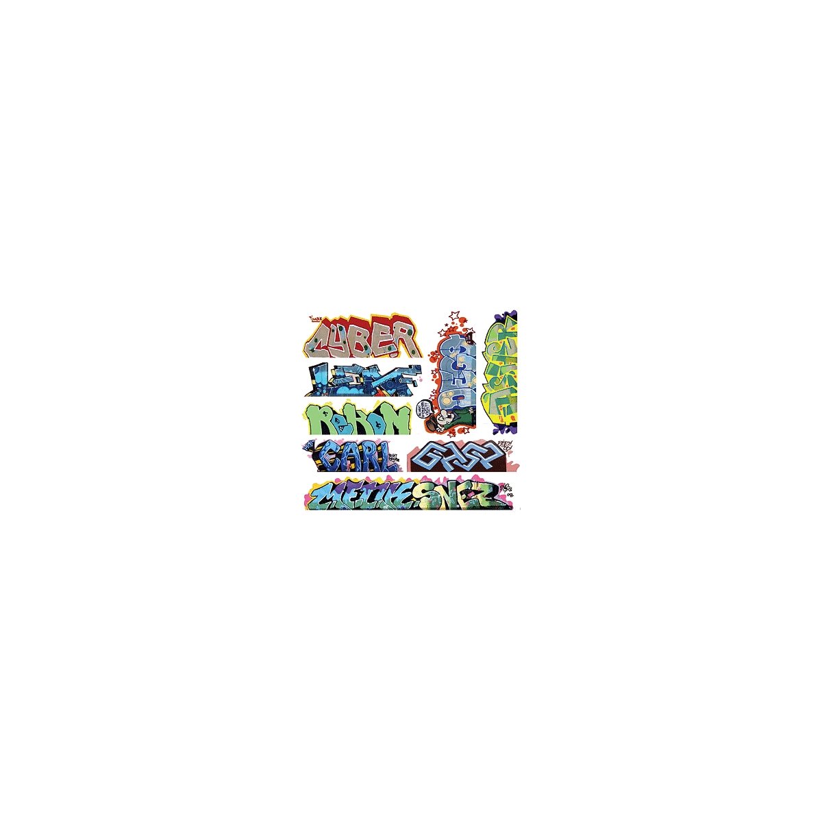 Mega Set Modern `Tagger` Graffiti Decals -- 12 pkg(8), N, Blair Line 1261