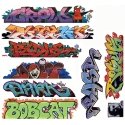 Mega Set Modern `Tagger` Graffiti Decals -- 9 pkg(9), N, Blair Line 1258