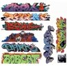 Mega Set Modern `Tagger` Graffiti Decals -- 9 pkg(9), N, Blair Line 1258