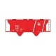Railroad Decal Set -- Central Railroad of New Jersey Aragonite-Service Covered Hopper (Red Sch, HO, Tichy Train Group 10113