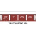 Railroad Decal Set -- Budlong Pickle Co. 1922 4-Vat Wood Pickle Car, HO, Tichy Train Group 10318