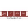 Railroad Decal Set -- Budlong Pickle Co. 1922 4-Vat Wood Pickle Car, HO, Tichy Train Group 10318