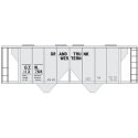 Railroad Decal Set -- Grand Trunk Western 2-Bay Covered Hopper (gray Car, Cement Car), HO, Tichy Train Group 10218