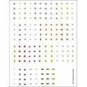Railroad Decal Set -- Hazardous Materials Placards pkg(170), HO, Tichy Train Group 10259