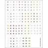 Railroad Decal Set -- Hazardous Materials Placards pkg(170), HO, Tichy Train Group 10259